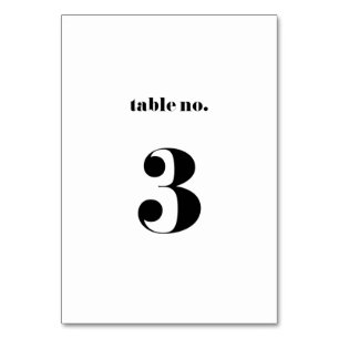 Table Mariage de typographie rétro Bold Numéro de tablea