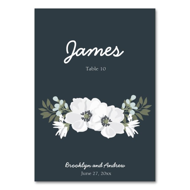 Table Mariage Florale Placer Les Cartes Avec Fleur (Par défaut)