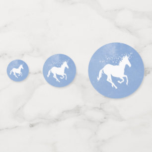 Table Mariage Unicorne Bleue Confetti