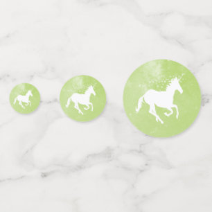 Table Mariage Unicorne verte Confetti