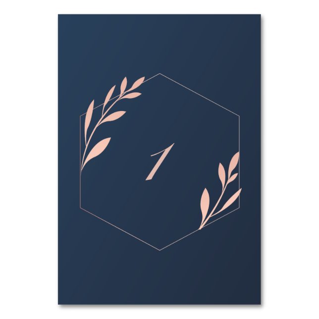 Table Marine bleu et rose pâle Numéro de tableau (Par défaut)