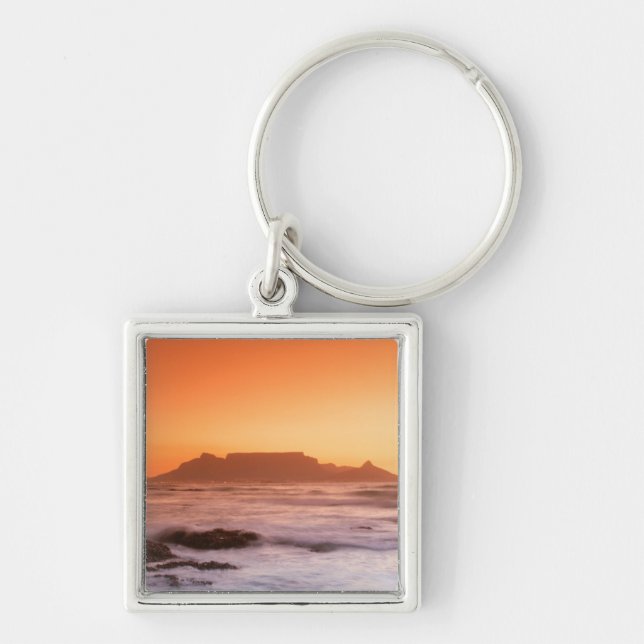 Table Mountain At Sunset, Bloubergstrand Keychain (Front)