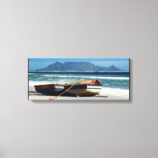 Table Mountain Cape Town scenic beach Canvas Print (Front)