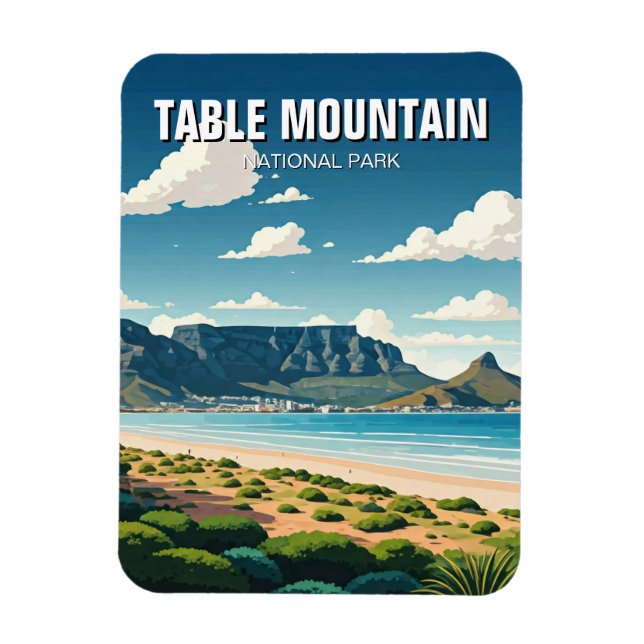 Table Mountain National Park South Africa Magnet (Vertical)