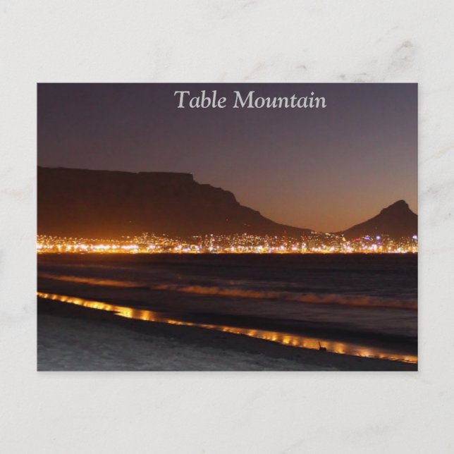 Table Mountain Night Sky Postcard (Front)