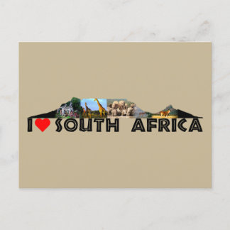 Table Mountain Wildlife Collage Postcard