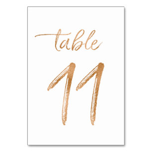Table No. 11 Number