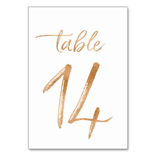 Table No. 14 Number