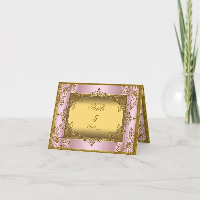 TABLE NO Birthday Wedding Engagement Anniversary Card (Front)