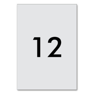 Table No. Table Number