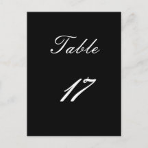 Table Number 17