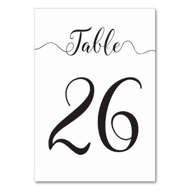 Table Number 26 (Front)