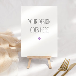 Table Number (3.5x5") Printing Service