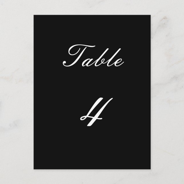 Table Number 3 Postcard (Front)