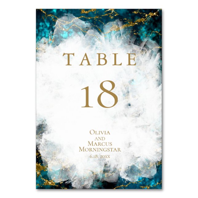 TABLE NUMBER | Beautiful Apatite Crystal Geode  (Front)