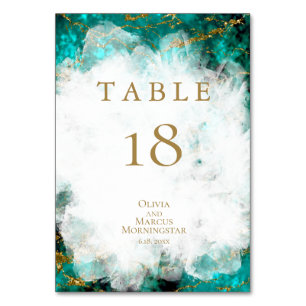 TABLE NUMBER    Beautiful Turquoise and Crystal