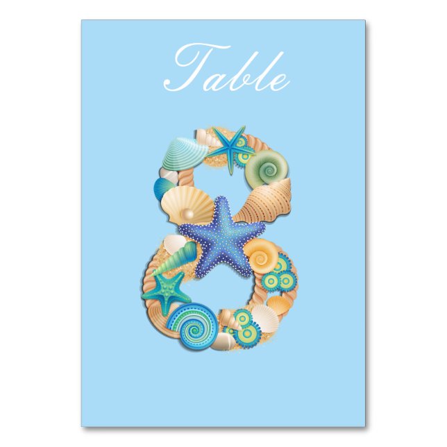Table Number Card (Front)