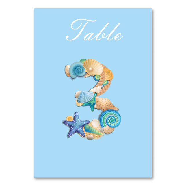 Table Number Card  (Front)