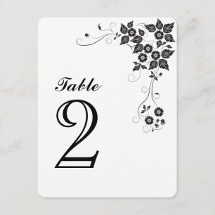 Table Number Card Number-2