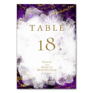 TABLE NUMBER Elegant Amethyst Crystal Geode
