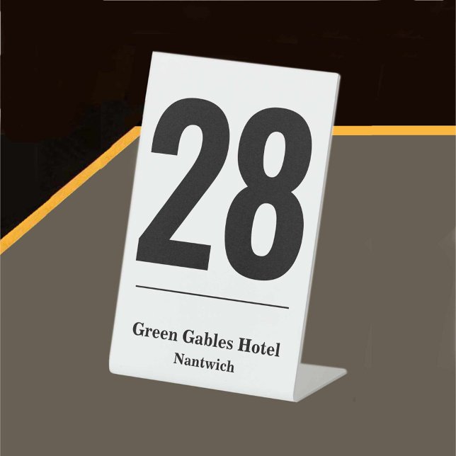 Table Number for Hotel or Restaurant Pedestal Sign (Creator Uploaded)