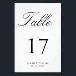 Table Number for Sarah Photo Print<br><div class="desc">Custom table number for Sarah.</div>