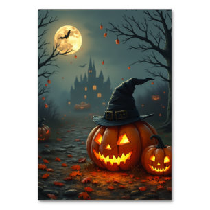 Table Number Halloween Card