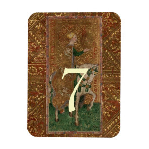 Table Number Lady Medieval Renaissance wedding Magnet