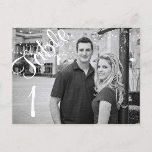 Table Number Picture Postcard