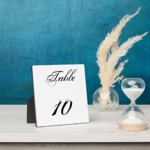 Table Number Plaque