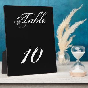 Table Number Plaque