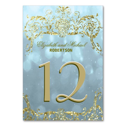 Table Number | Princess Blue