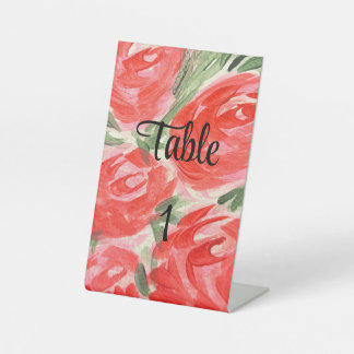 Table Number Signs