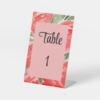 Table Number Signs
