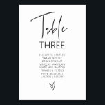 Table Number Wedding Guest Seating Card G400<br><div class="desc">Our table number card is perfect to schedule guest's seating arrangements for each table at your event. This item is part of our Gwen wedding invitation suite G400,  please visit our store to view the collection of coordinating items.</div>