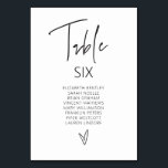 Table Number Wedding Guest Seating Card G400<br><div class="desc">Our table number card is perfect to schedule guest's seating arrangements for each table at your event. This item is part of our Gwen wedding invitation suite G400,  please visit our store to view the collection of coordinating items.</div>