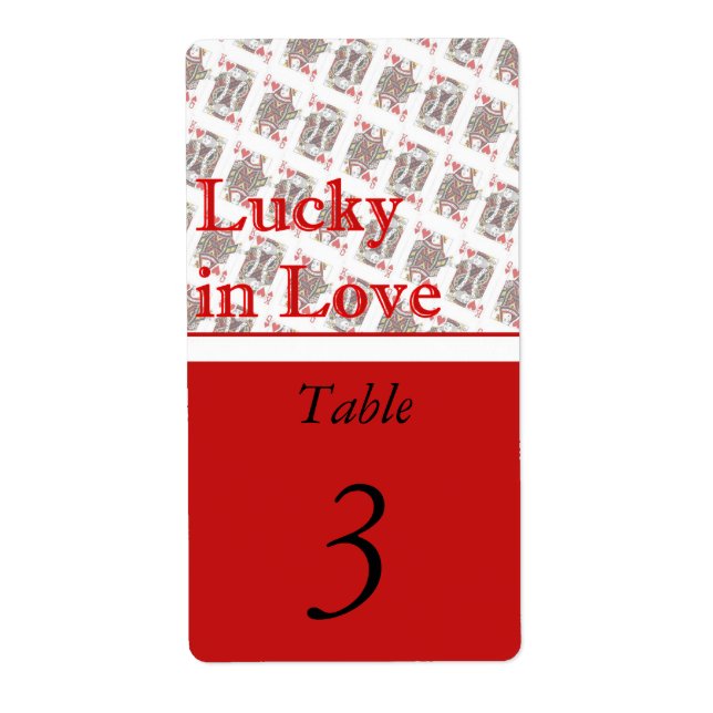 Table Number Wedding Reception wine bottle labels (Front)