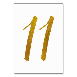 Table Numbers - Casual Brush Script Typography -11