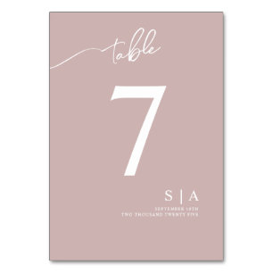 Table Numbers for a Boho-chic wedding.
