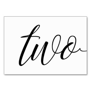 Table Numbers - Luxe Typography (Black) 2