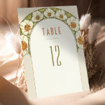 Table Numbers Vintage Art Nouveau Wedding<br><div class="desc">Art Nouveau Vintage wedding table numbers by Alphonse Mucha in a floral, romantic, and whimsical design. Victorian flourishes complement classic art deco fonts. Please enter your custom information, and you're done. If you wish to change the design further, click the blue "Customize It" button. Thank you so much for considering...</div>