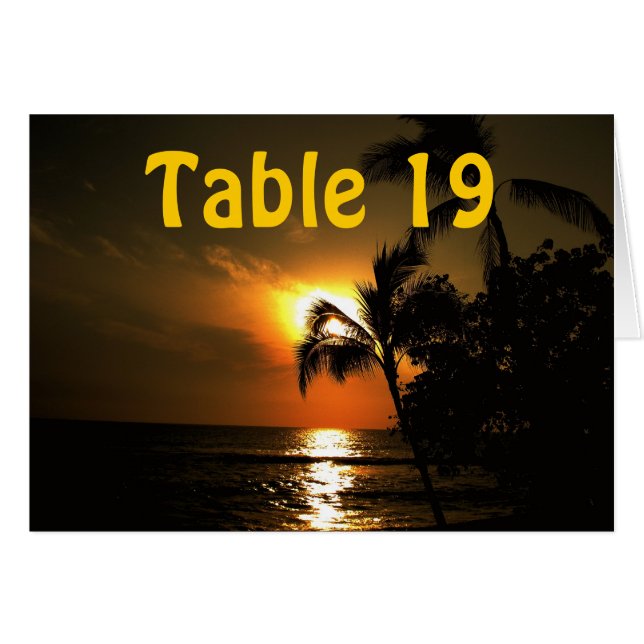 Table numérique de coucher de soleil sur l'océan (Devant Horizontal)