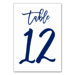 Table Numéro de tableau à main chic Marine Tableau 12