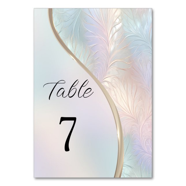 Table Numéro de tableau Abstrait moderne (Dos)