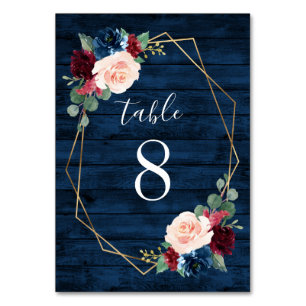 Table Numéro de tableau des Mariages de la Marine et de