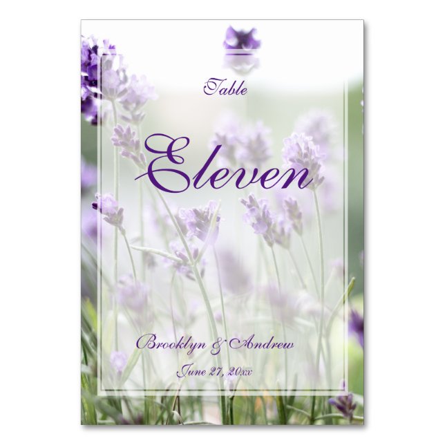 Table Numéro de tableau du Mariage de la lavande de Bohê (Par défaut)