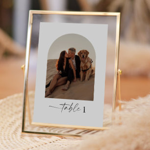 Table Numéro de tableau du Mariage photo Arch