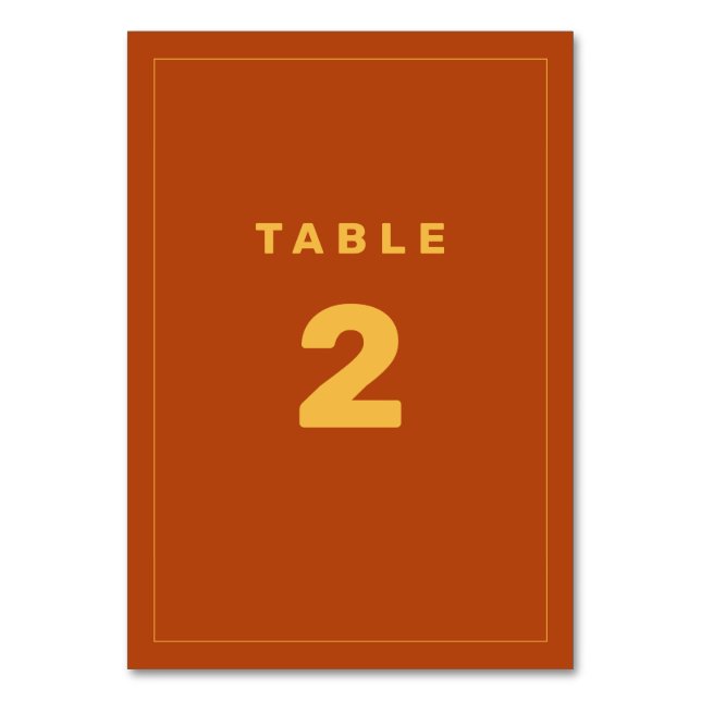 Table Numéro de tableau inspiré de Wes Anderson Jaune et (Par défaut)