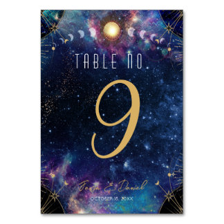 Table Numéro du tableau de la phase de la lune céleste