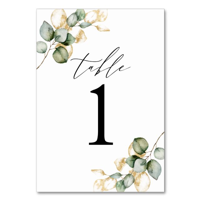 Table Numéro du tableau de verdure (Par défaut)